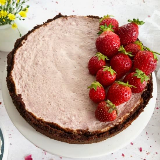 Instant Pot Strawberry Cheesecake