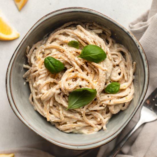 Vegan Lemon Ricotta Pasta