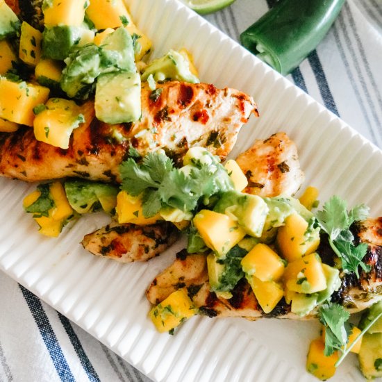 Cilantro Lime Chicken with Mango