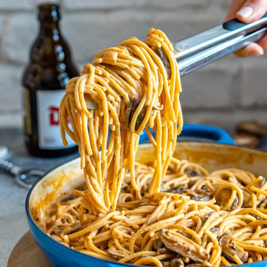 Vegan Creamy Mushroom Pasta