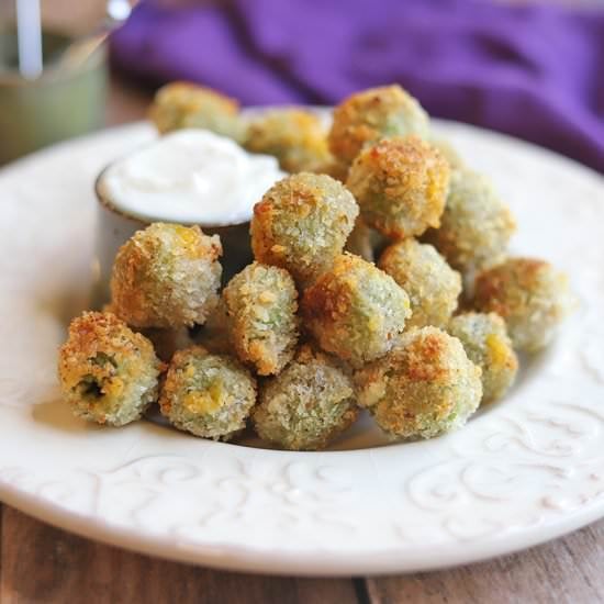 Fried olives