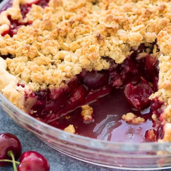 Cherry Crumble Pie