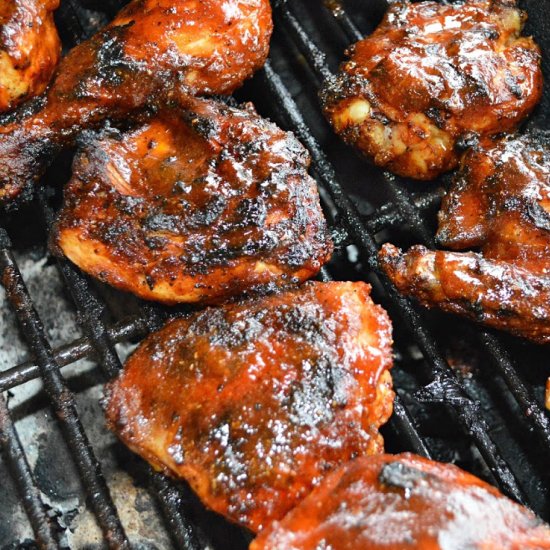 BBQ Chicken and Homemade BBQ Sauce