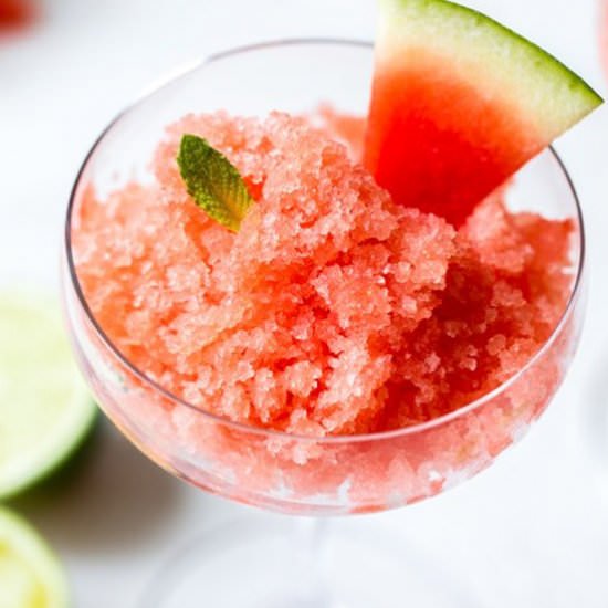 Boozy Watermelon Lime Granita