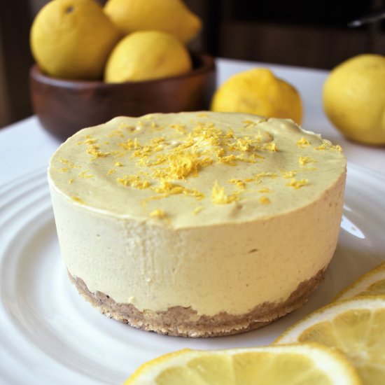 Gluten Free Lemon Vegan Cheesecake