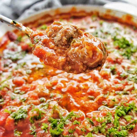 Baked Meatballs in Sauce