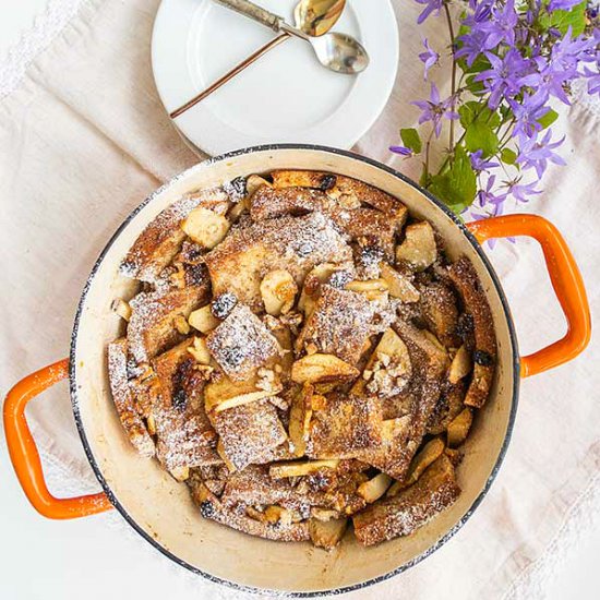 GF Apple Bread and Butter Pudding