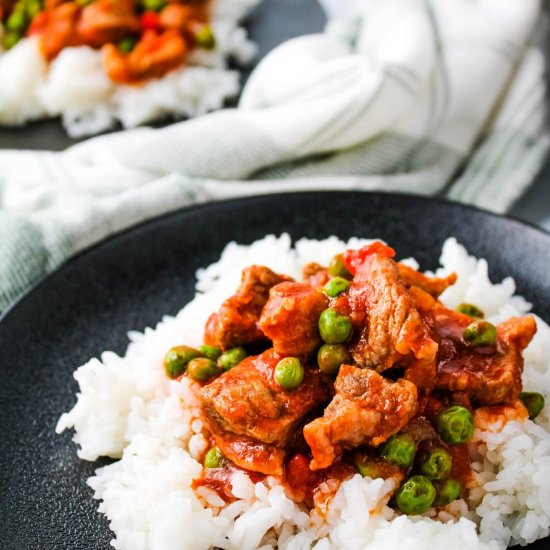 Instant Pot Pork and Peas