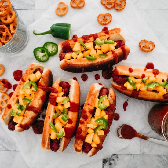 Mango Jalapeño Dogs