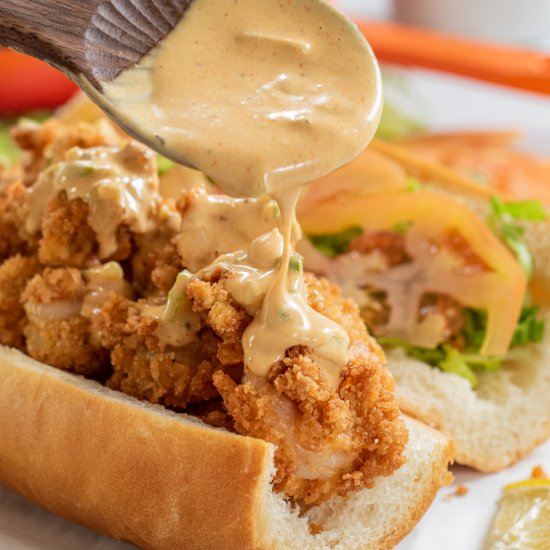 Louisiana Fried Shrimp Po-Boys