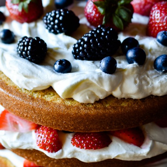 Berry Almond Cake