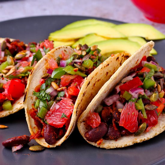 Kidney bean tacos