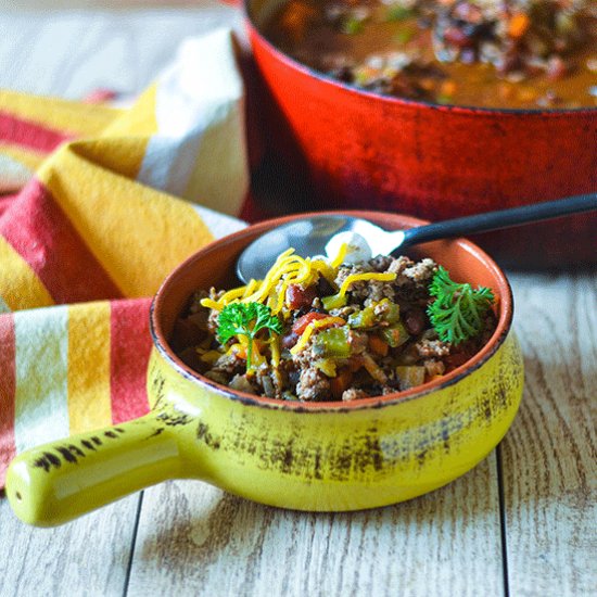 21 Ingredient Turkey Chili