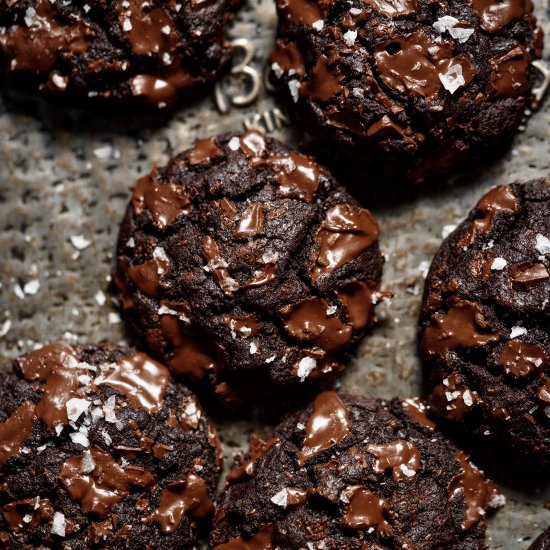 Double Chocolate Chunk Cookies