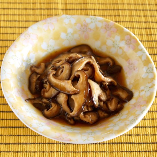 5 MIN Simmered Shiitake Mushrooms