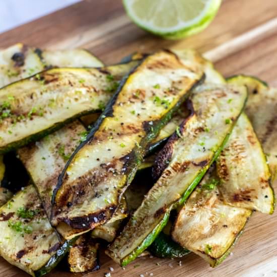 Grilled Zucchini with Lime