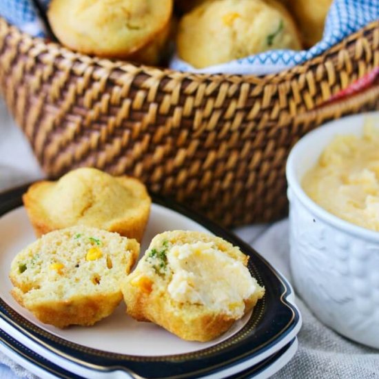 Jalapeño Corn Bread Muffins