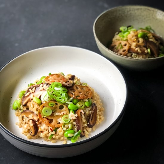 Lotus Root Salad with Mushrooms