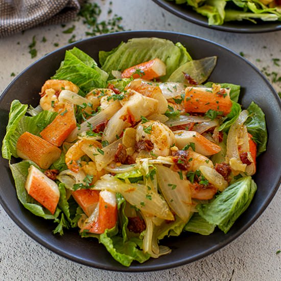 Med Skillet Seafood Salad