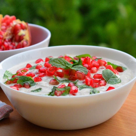 Potato Pomegranate Raita