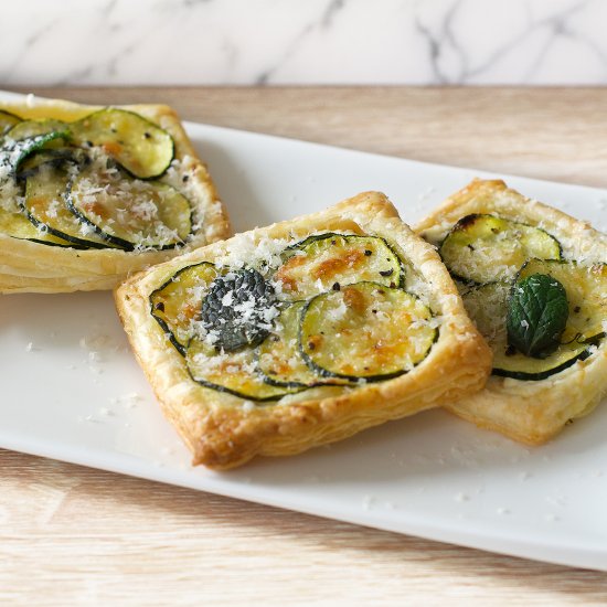 Courgette & Parmesan Tarts