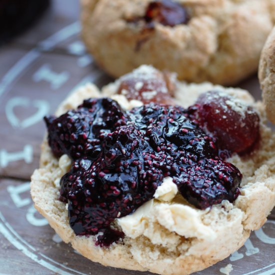 Gluten Free Vegan Cherry Scones