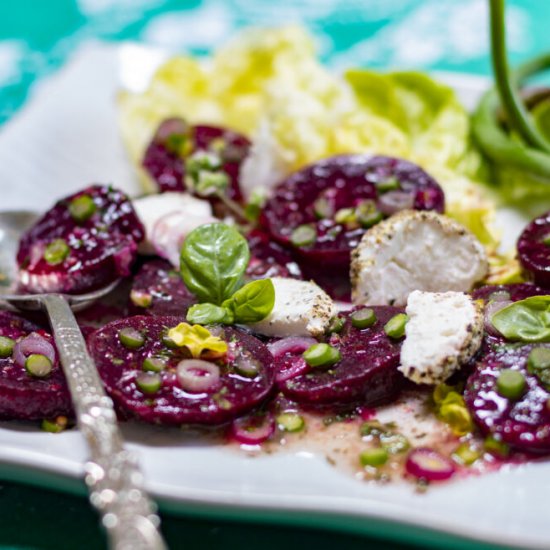 Baby Beets w/Garlic Scape Vinaigrette