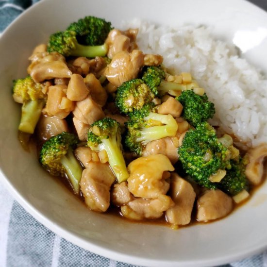 Chinese chicken and broccoli