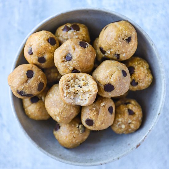 White Bean Cookie Dough Balls