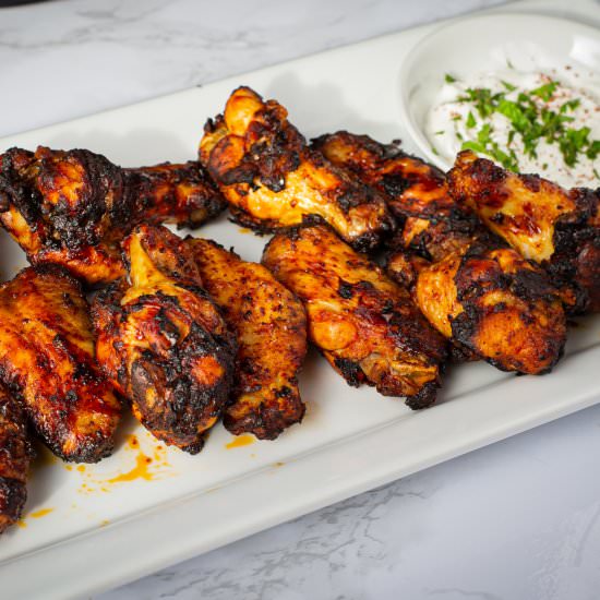 Harissa-Glazed Chicken Wings