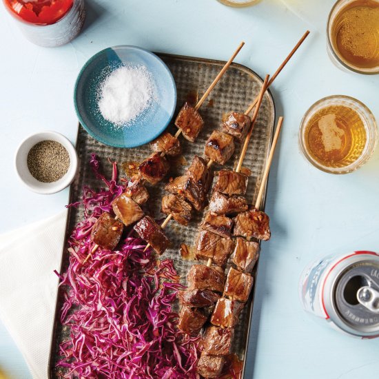 Hoisin Beef Skewers