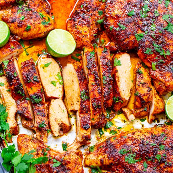 20-Min Baked Lime Cilantro Chicken