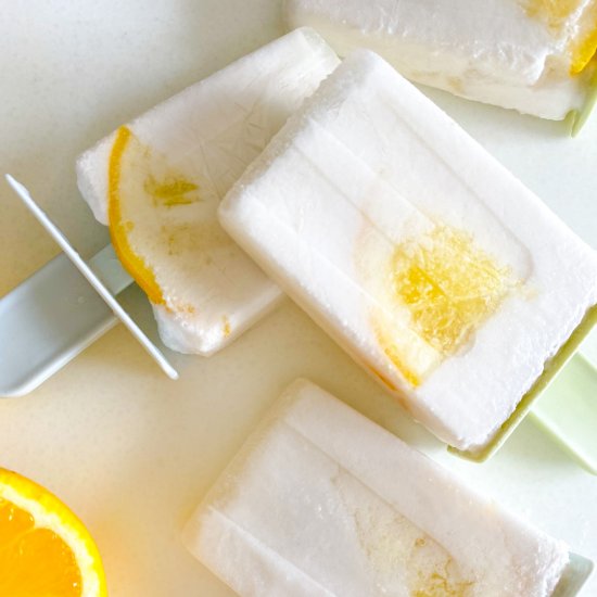 Coconut Lemon Popsicles