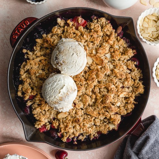 Cherry Almond Crisp