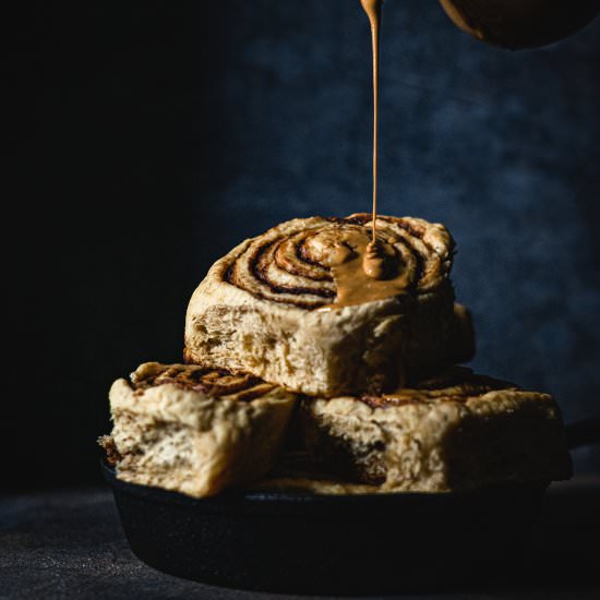 Vegan Dirty Chai Cinnamon Rolls