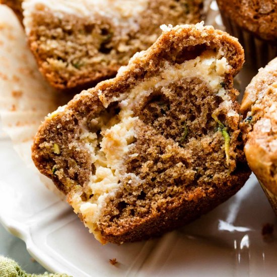 Cream Cheese Zucchini Muffins