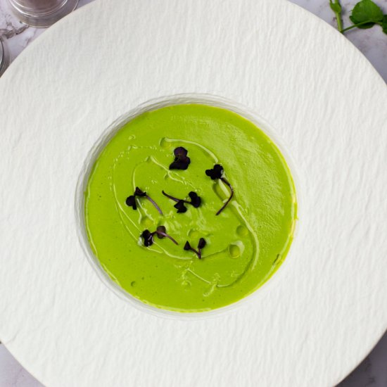 Pea Soup with White Truffle Oil