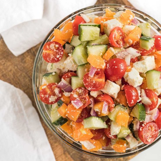 Cucumber Tomato Feta Salad