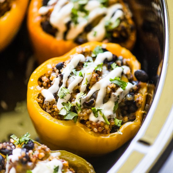 Crockpot Stuffed Peppers