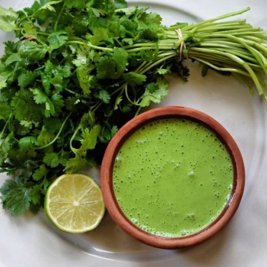 Restaurant Style Green Chutney