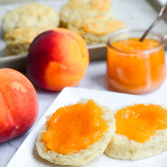 Homemade Peach Jam (without Pectin)