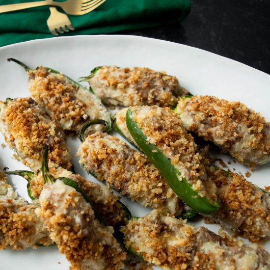 Philly Cheesesteak Jalapeño Poppers