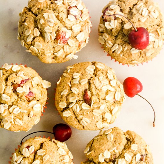 Cherry Cornmeal Muffins