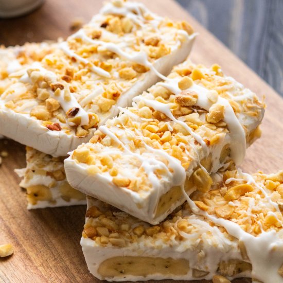 Banana and Coconut Ice Cream Bars