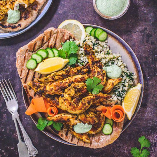 Easy Chicken Tikka with Mint Sauce