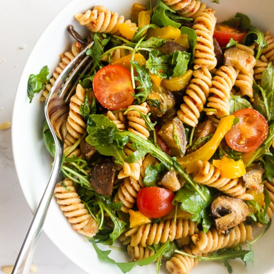 The Best Pasta Salad with Red Pesto