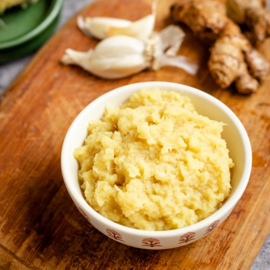 Homemade Ginger Garlic Paste