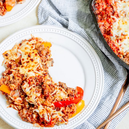 Stuffed Pepper Quinoa Skillet