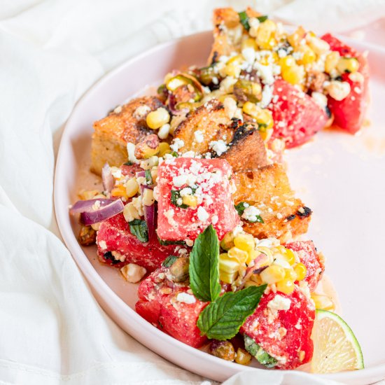 Summer Watermelon Panzanella