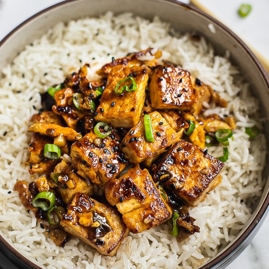 Garlic Tofu Stir Fry